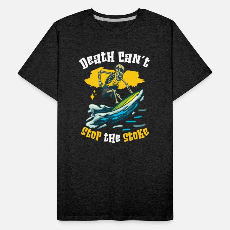 Funny Surfer Surfing Skeleton Beach Stoke surf