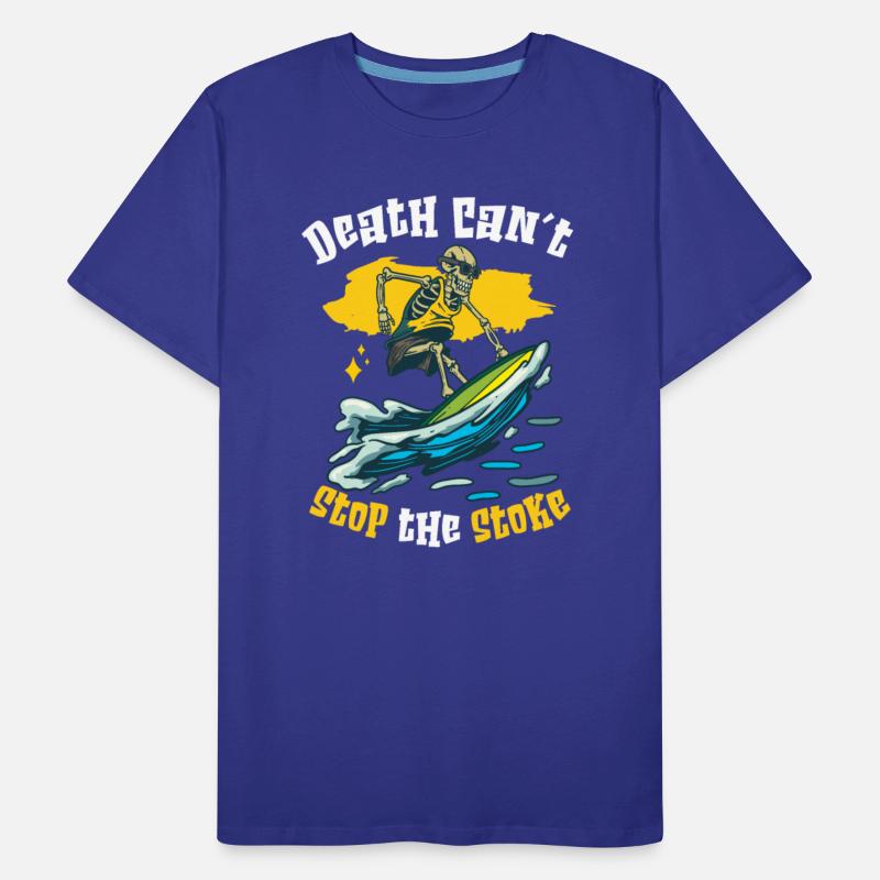 Funny Surfer Surfing Skeleton Beach Stoke surf