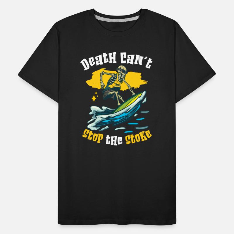 Funny Surfer Surfing Skeleton Beach Stoke surf