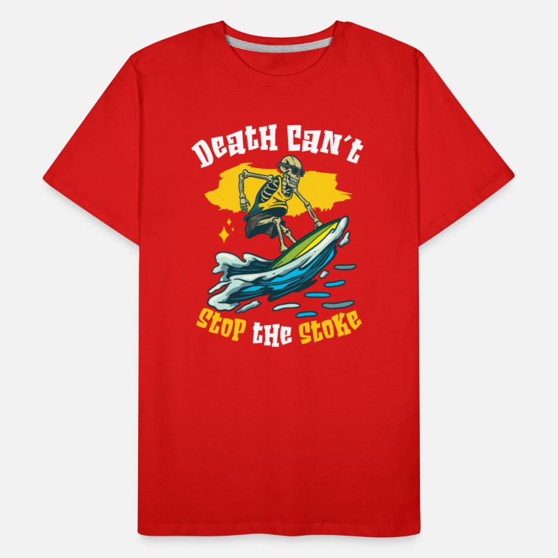 Funny Surfer Surfing Skeleton Beach Stoke surf