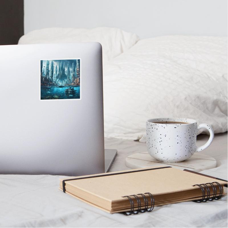 Futuristic Undersea Cityscape Water City See Coast