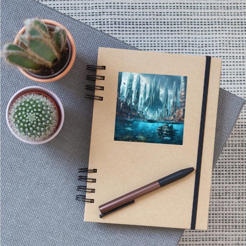 Futuristic Undersea Cityscape Water City See Coast