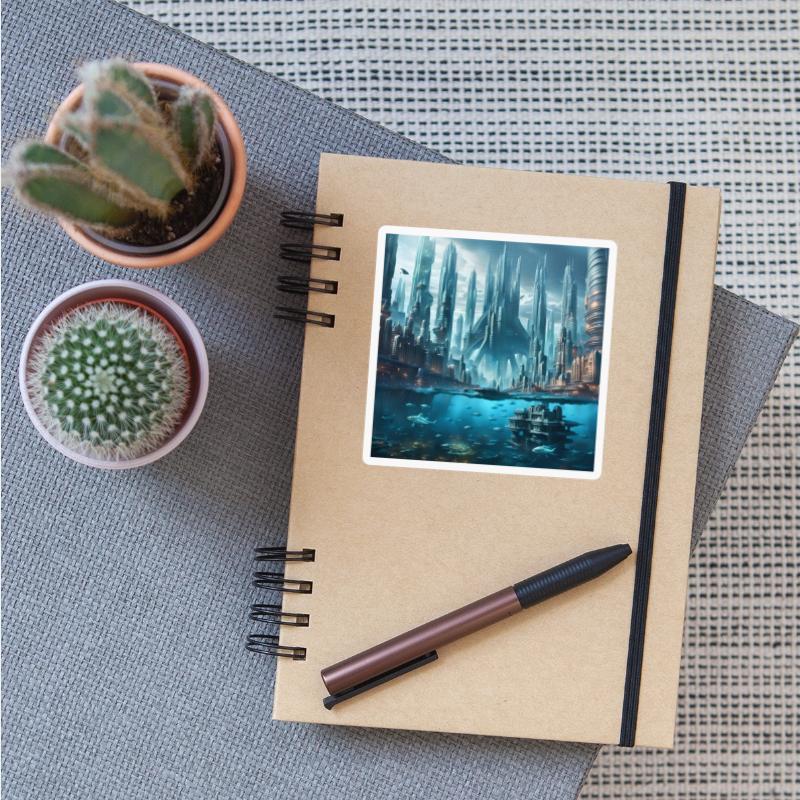 Futuristic Undersea Cityscape Water City See Coast