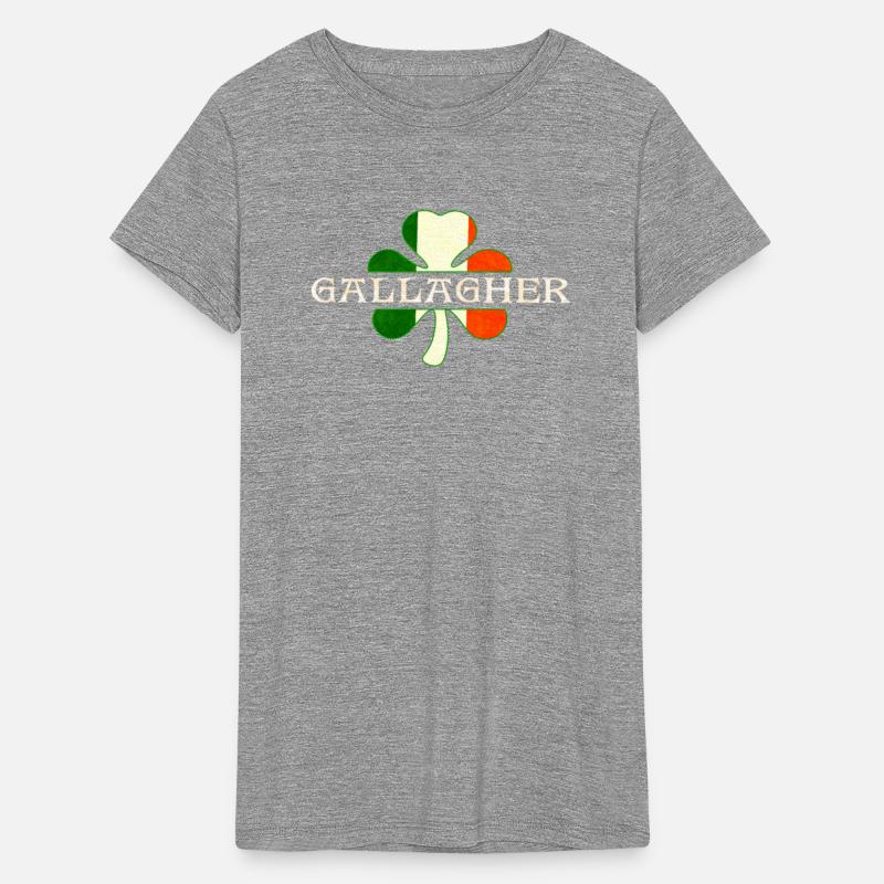 Gallagher Irish Surname Ireland Flag Shamrock