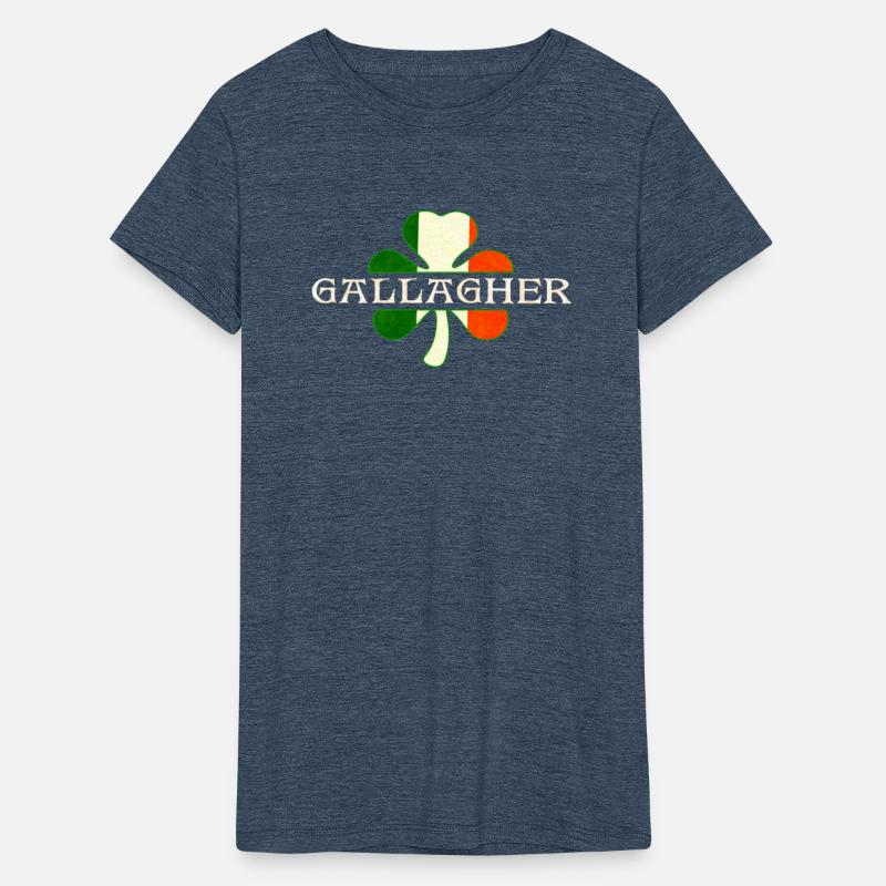 Gallagher Irish Surname Ireland Flag Shamrock