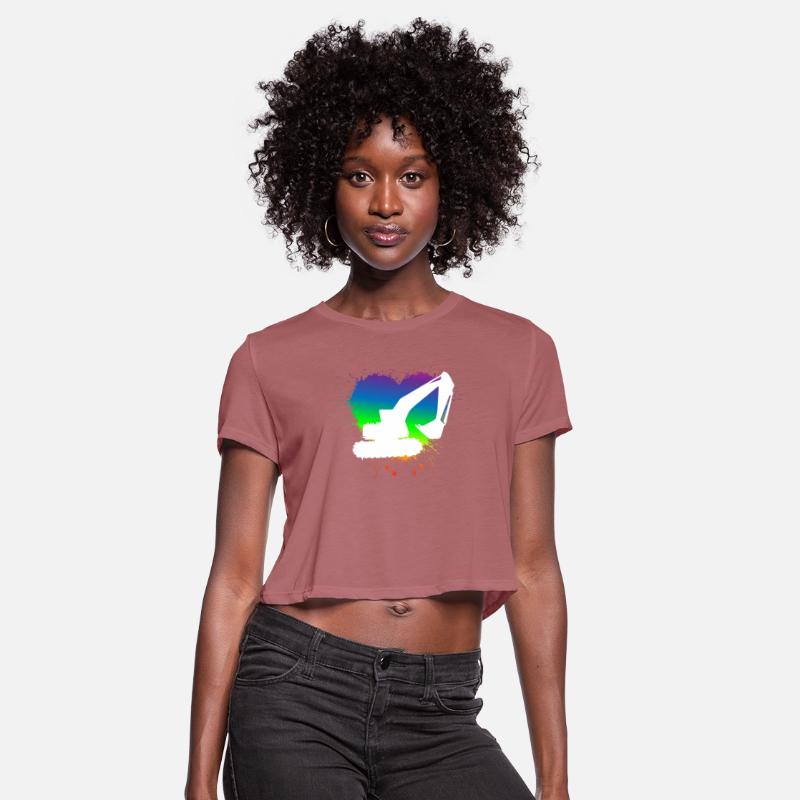 Gay Excavator Owner - Homosexual Rainbow Flag Edit