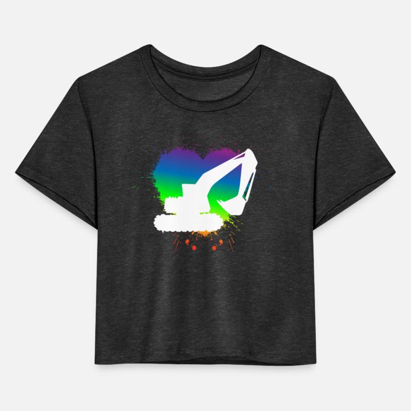 Gay Excavator Owner - Homosexual Rainbow Flag Edit