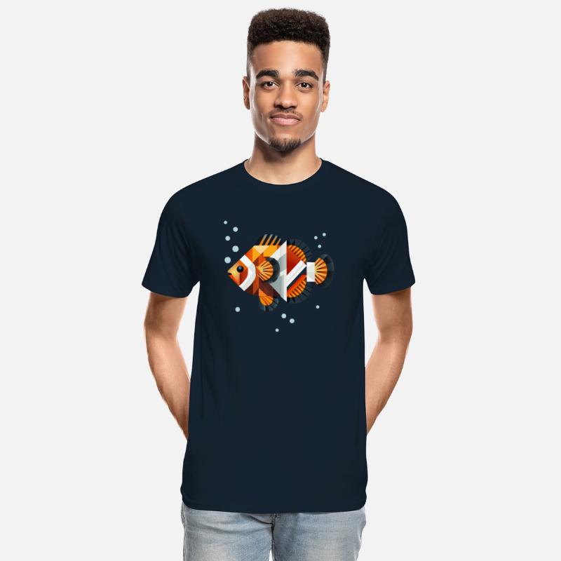 Geometric Clownfish - Abstract Underwater World