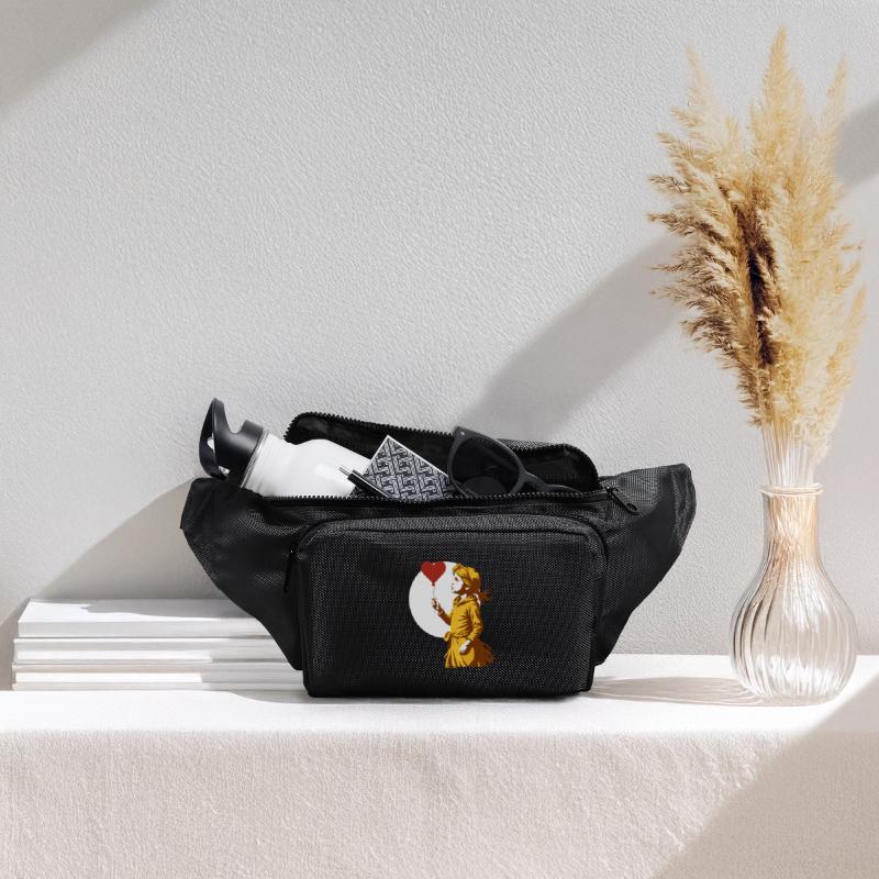 Girl with heart Balloon: Close-Up Embrace