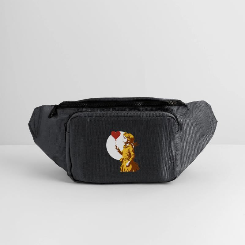 Girl with heart Balloon: Close-Up Embrace