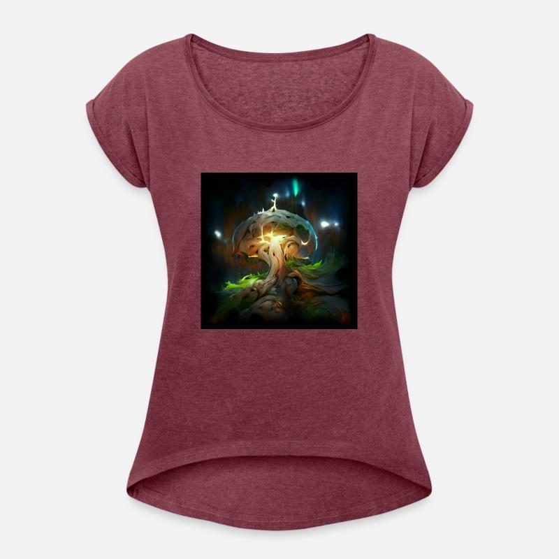 Glowing Fantasy surreal Mushroom Tree