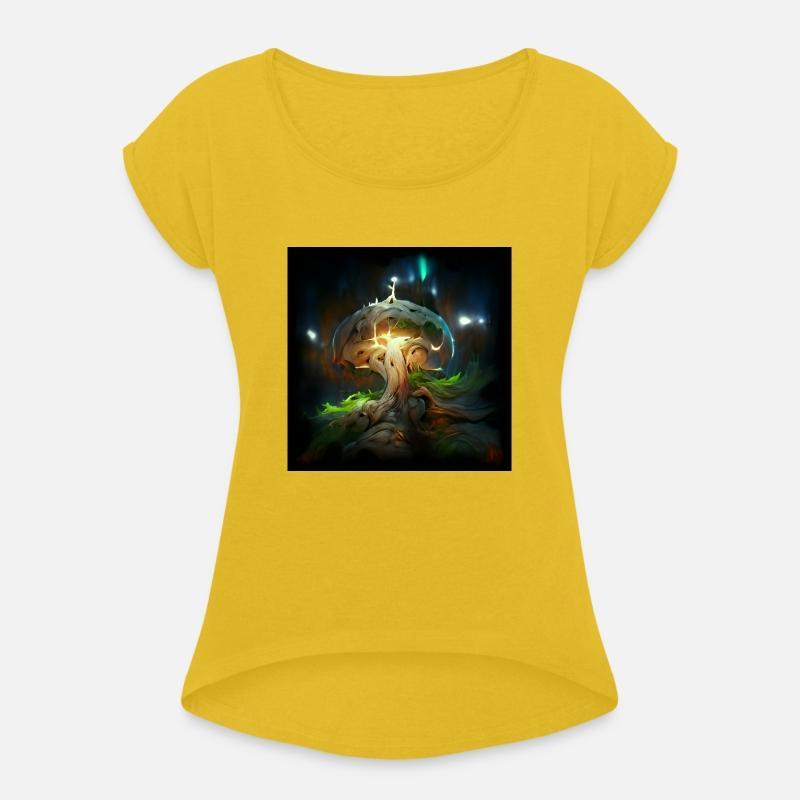 Glowing Fantasy surreal Mushroom Tree