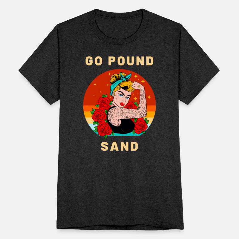 Go Pound Sand – Buff Mom Flexing Tattooed Arm