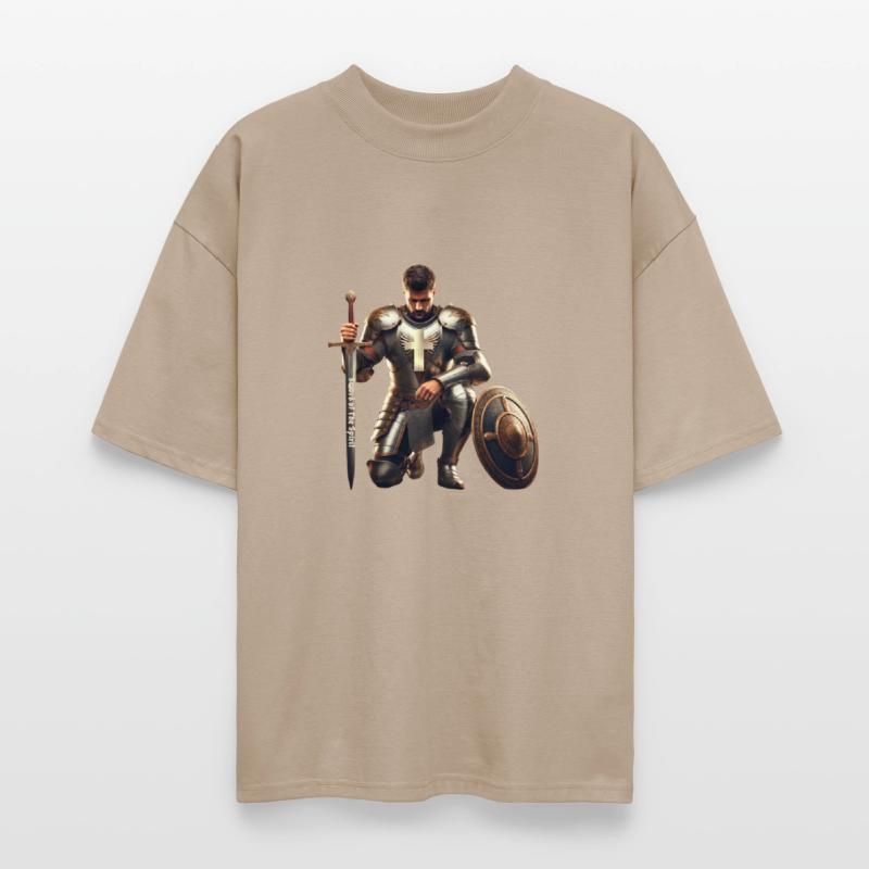 God's Soldier Kneeling with the Sword of the Spiri