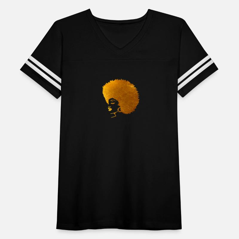 Gold Afro Lady