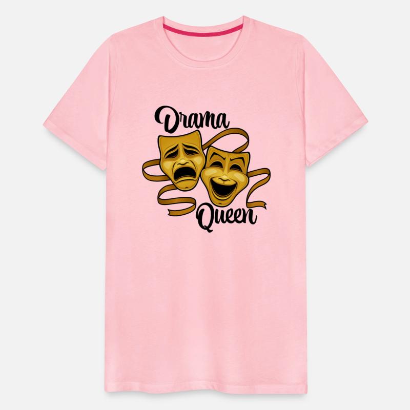 Gold Comedy And Tragedy Theater Masks Drama Queen