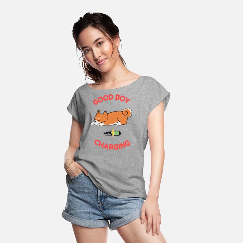 Good Boy Charging – Lazy Shiba Inu Shirt