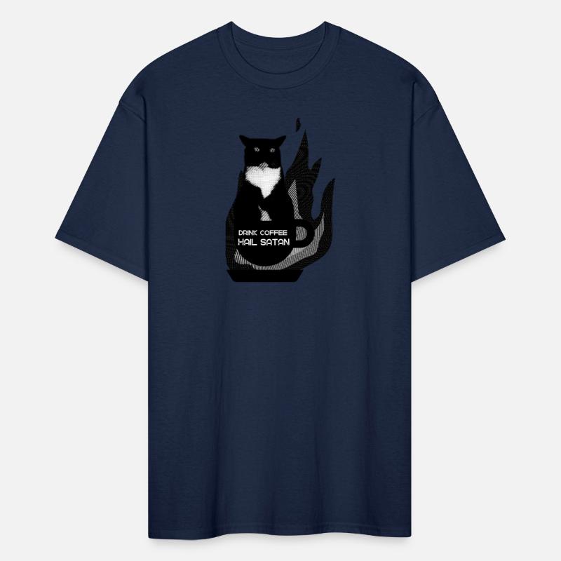 Gothic Black Cat Occult Coffee Dark Humor Shirt