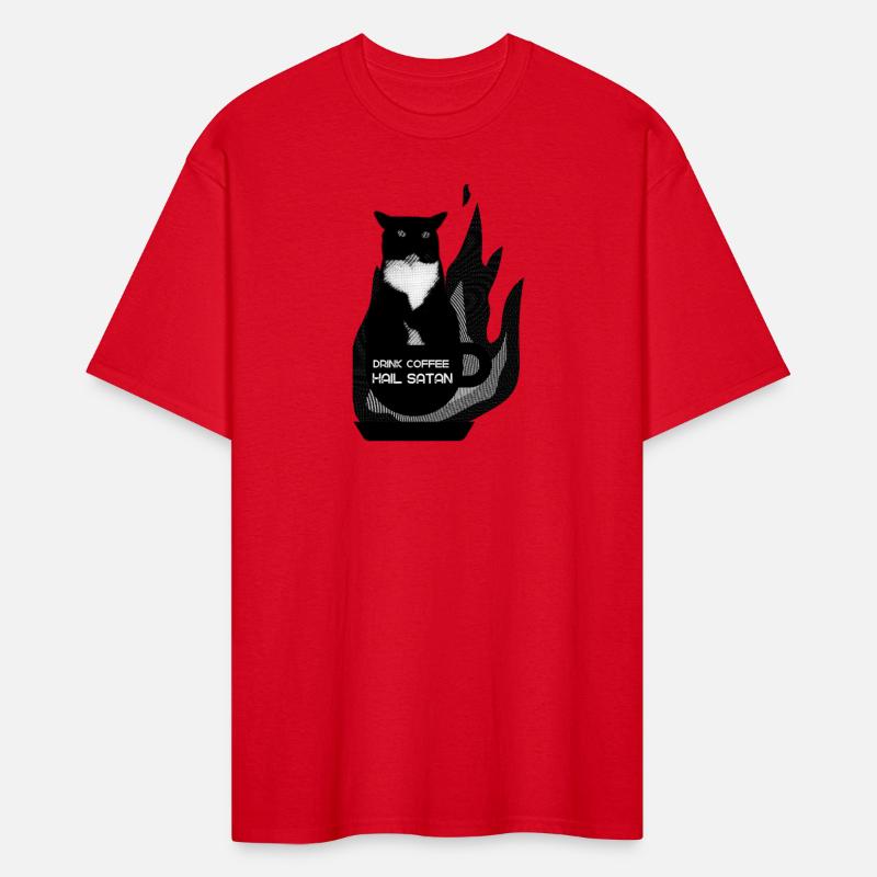 Gothic Black Cat Occult Coffee Dark Humor Shirt