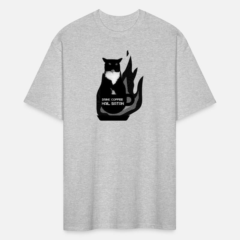 Gothic Black Cat Occult Coffee Dark Humor Shirt
