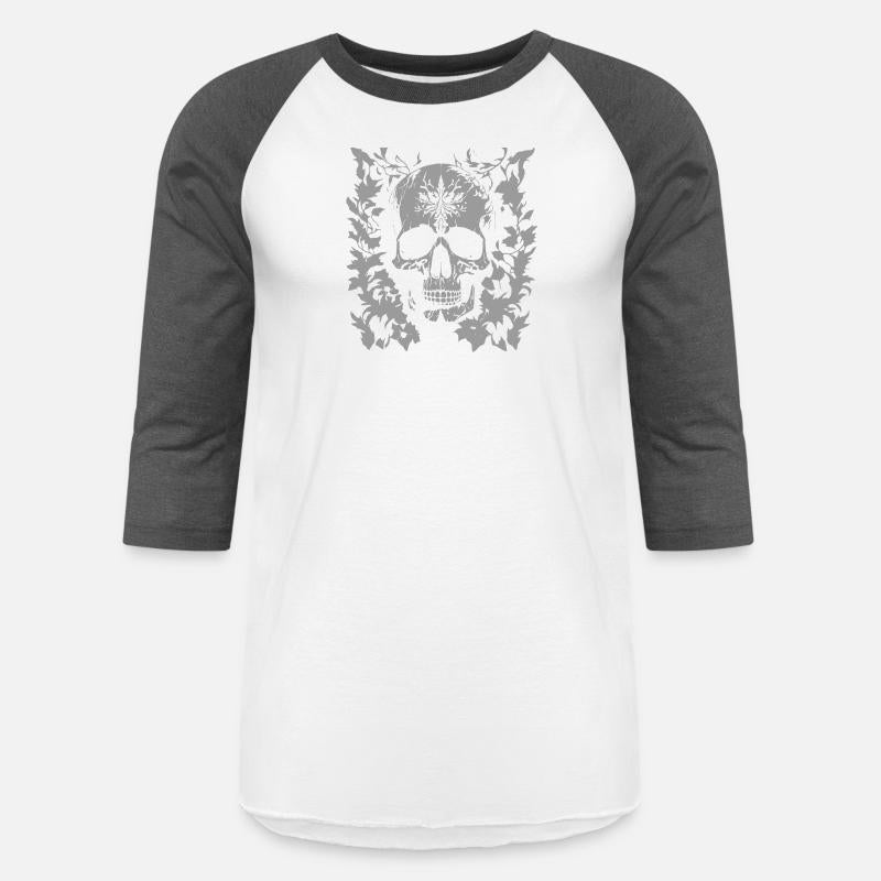 gothic skull in organic ornaments