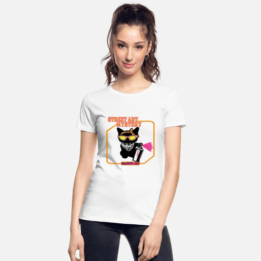 Graffiti cat street art mystery