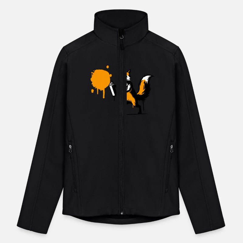 Graffiti Fox in Creative Stencil Style