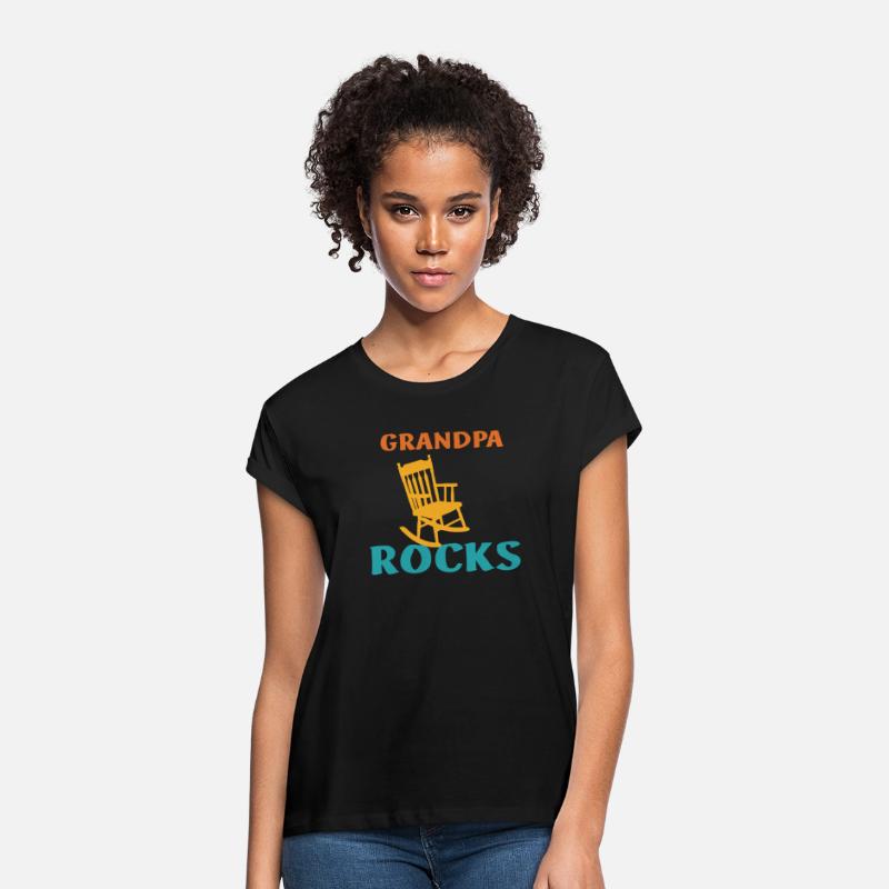 Grandpa Rocks Funny Retro Apparel