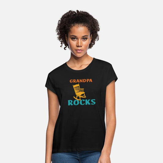Grandpa Rocks Funny Retro Apparel