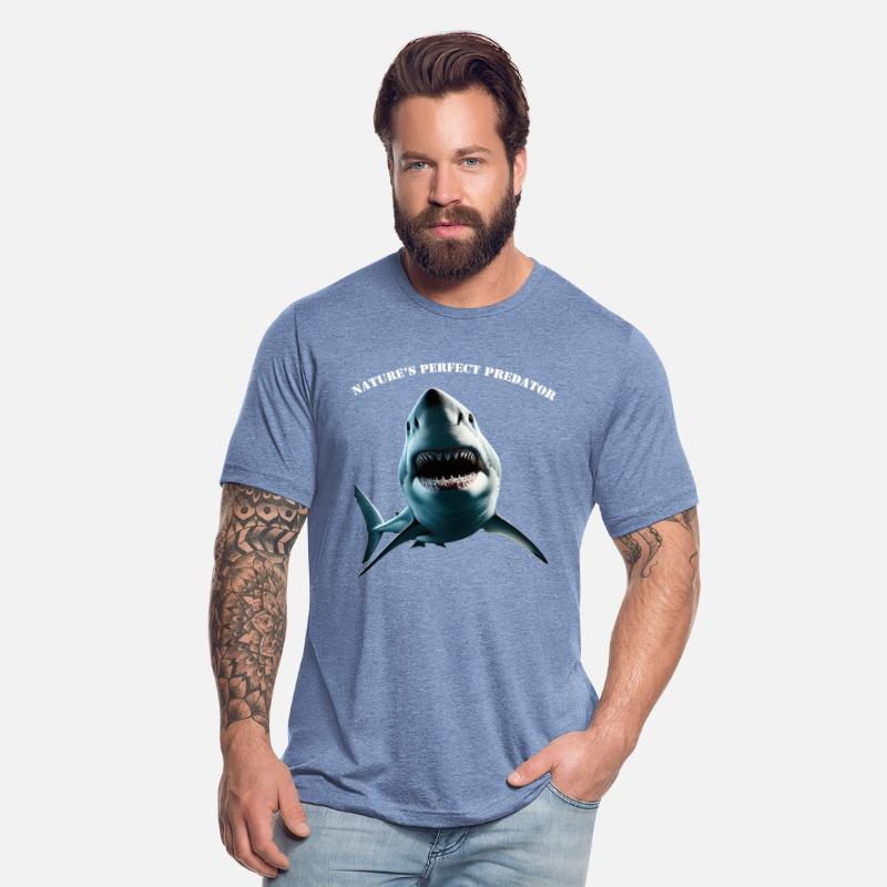 Great White Shark Underwater with Open Mouth URM