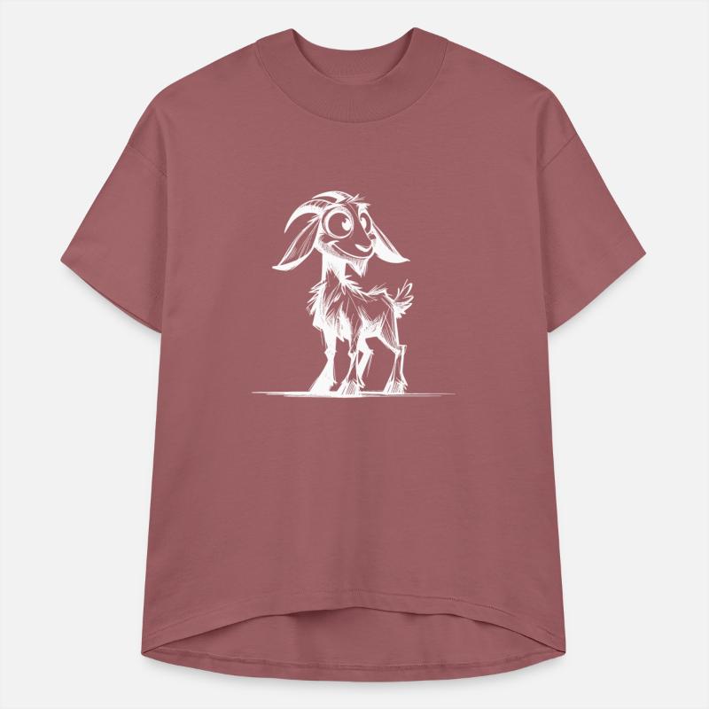 Grinning Goat Pencil Sketch Drawing