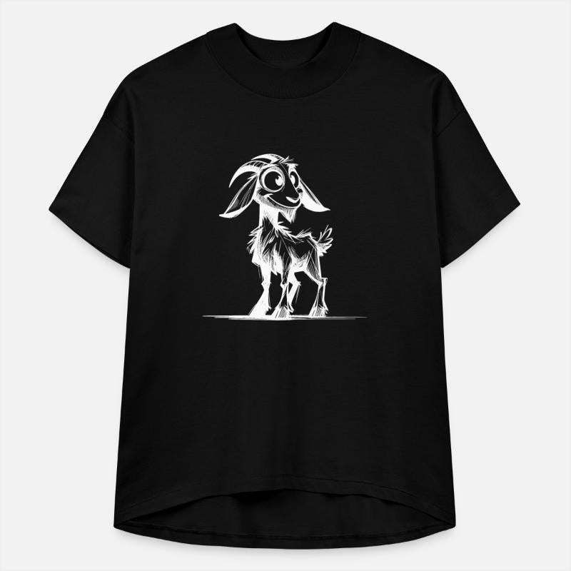 Grinning Goat Pencil Sketch Drawing