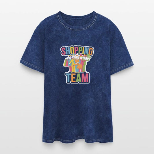 Group Shopping Vibes Bold Cartoon Style