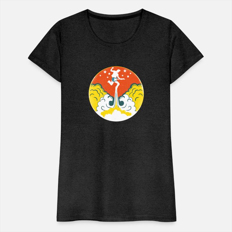 Guitarist flying away