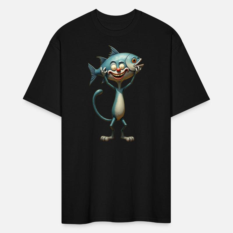 Happy cat & Funny Fish