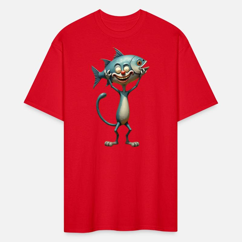 Happy cat & Funny Fish