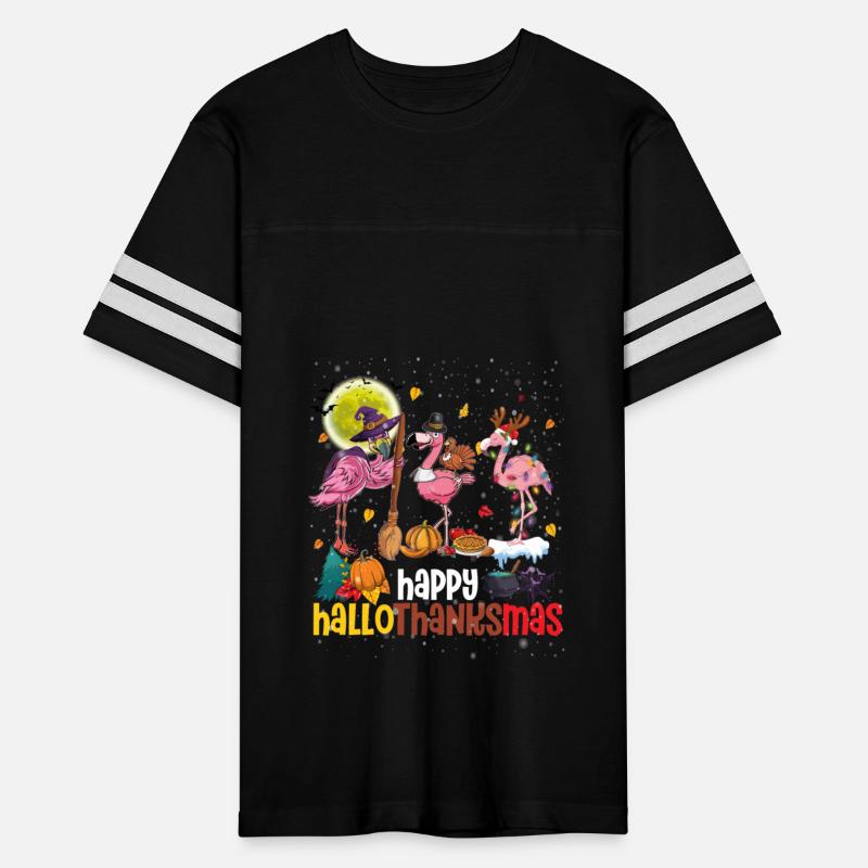 Happy HalloThanksMas Flamingo Witch