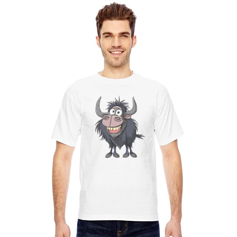 Happy Yak Smiling Cartoon Character