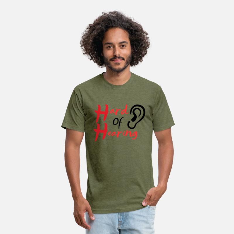 hard of hearing symbol design - white