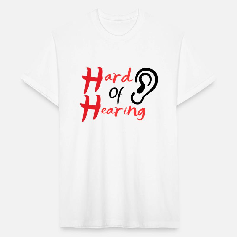 hard of hearing symbol design - white