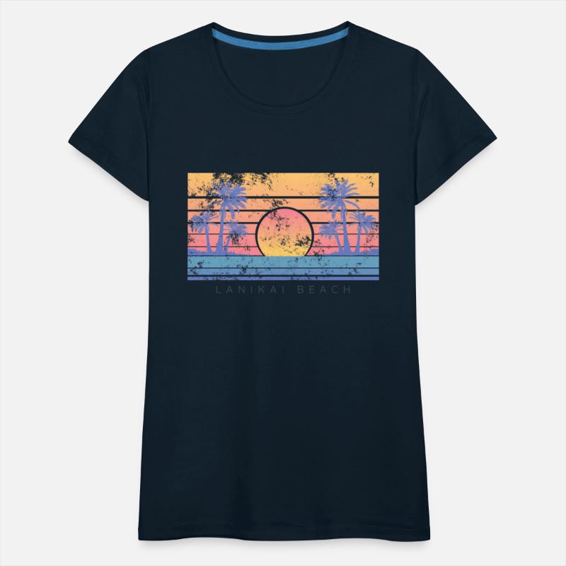 Hawaii Lanikai Beach Vibes Distressed