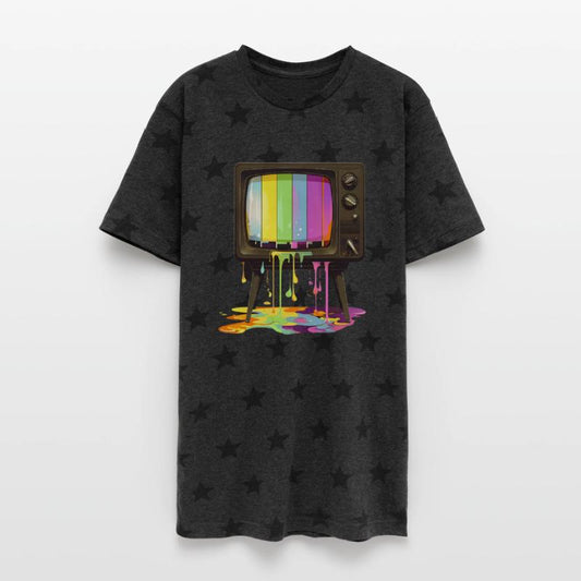 melting vintage colored tv