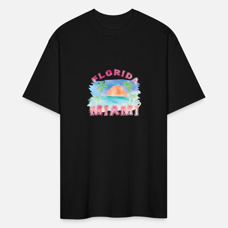 Miami (Florida) watercolor Inscription.