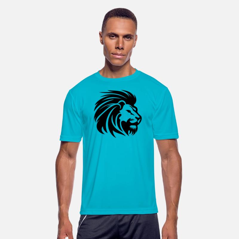 Mighty Lion Head With Mane Tattoo Style