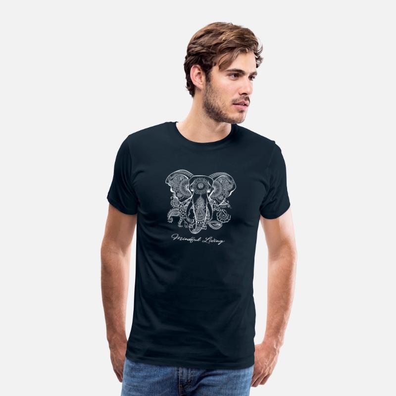 Mindfulness Saying Dala Elephant Yoga Tee Mindful