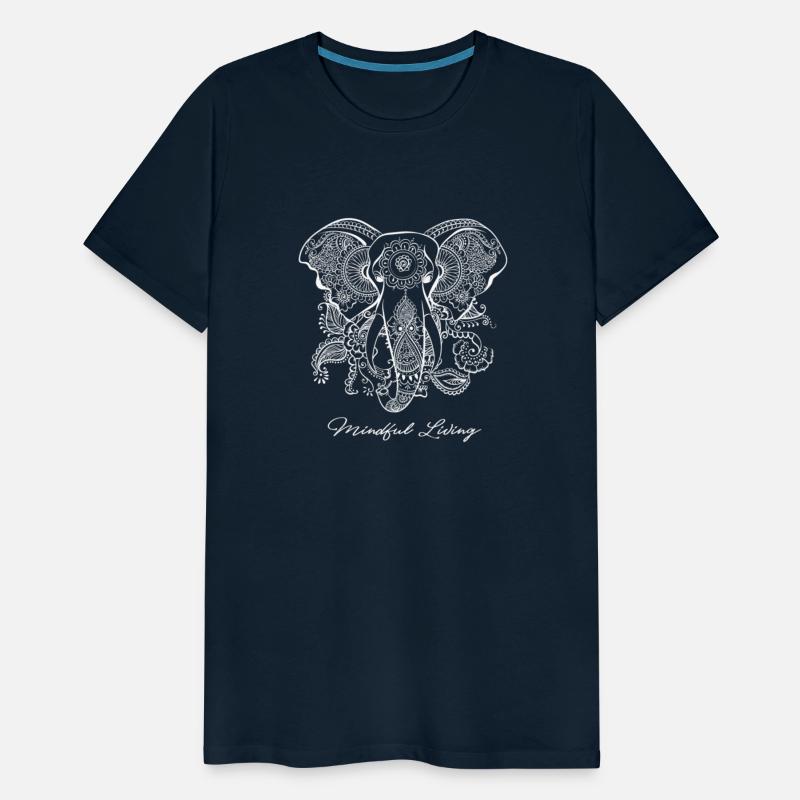Mindfulness Saying Dala Elephant Yoga Tee Mindful