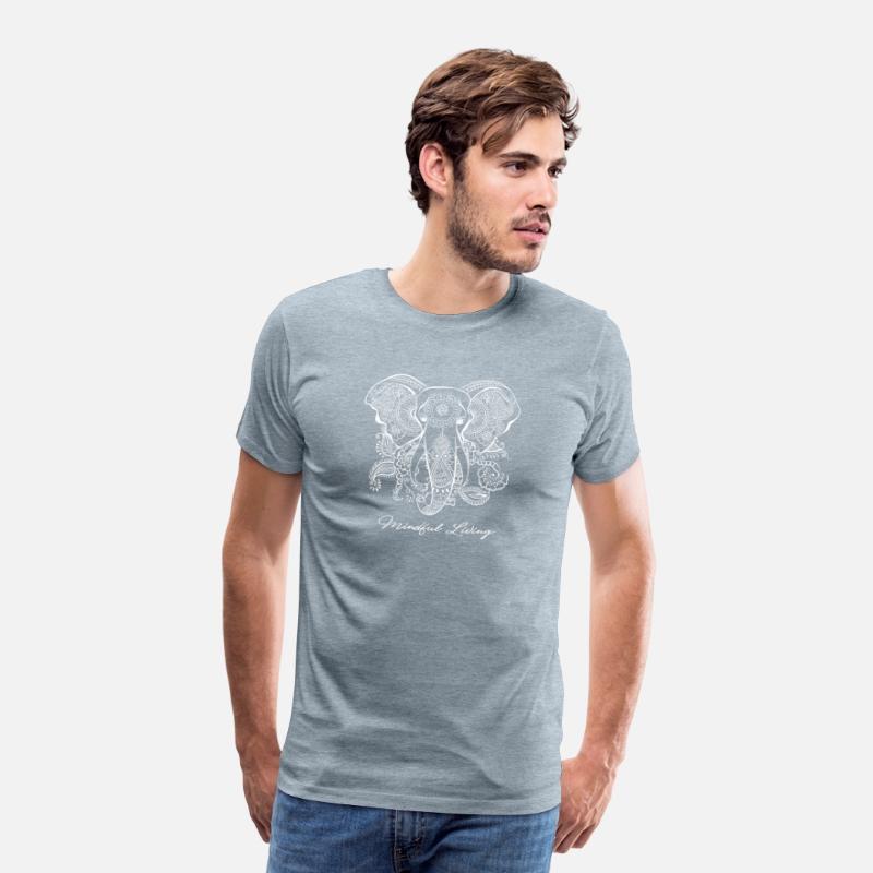 Mindfulness Saying Dala Elephant Yoga Tee Mindful