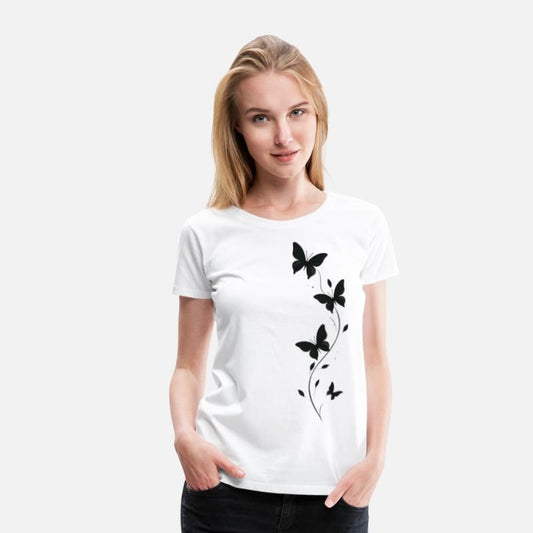 Minimal Butterfly Tattoo Style Artwork