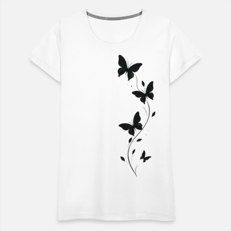 Minimal Butterfly Tattoo Style Artwork