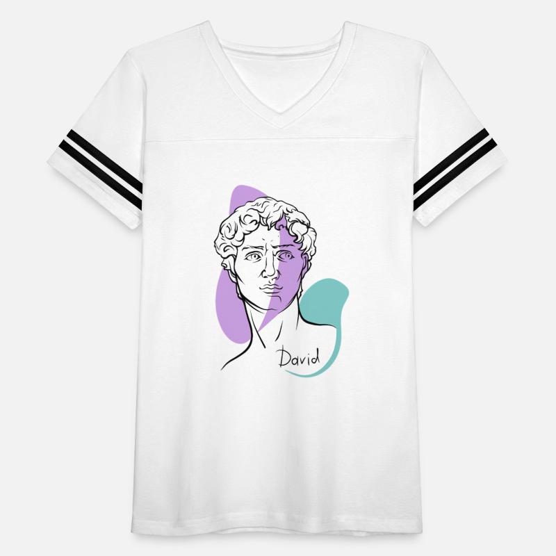 Modern David Line Art – Michelangelo Inspired